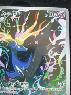 Pokemon TCG Xerneas Illustration Rare Full Art Holo HP130 091/086 Chaos Rising - Image 4