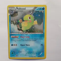 Pokemon TCG Politoed 18/111 XY Furious Fists Cosmos Holo Rare HP 130 ENG 2014 - Image 1