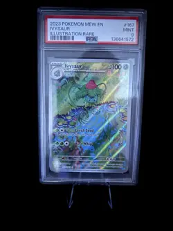 Pokemon TCG Ivysaur 167/165 SV 151 Illustration Rare Holo EN 2023 PSA 9 - Image 1