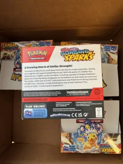 Pokemon 4x **EMPTY** Scarlet & Violet: Surging Sparks Booster Boxes - Image 4