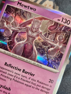 Mewtwo - Holo Rare - 150/165 Pokemon TCG Scarlet & Violet 151 NM - Image 3