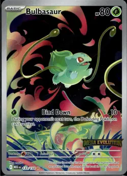 Bulbasaur - 133/132 (Mega Evolution Stamped) [MCAP - 133/132] - Illustration ... - Image 1