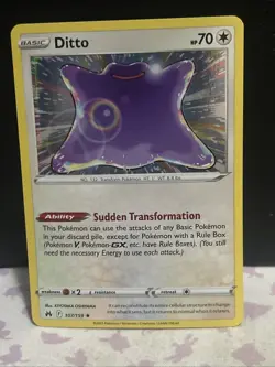 Ditto 107/159 Holo Rare Pokemon Crown Zenith CRZ NM - Image 1