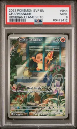 Pokemon TCG Charmander Obsidian Flames SVP Promo #044 PSA 9 Mint - Image 1