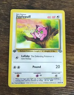 Pokemon Jungle 1st Edition Jigglypuff 54/64 Non Holo NM - Image 1