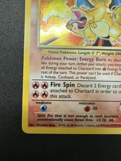 Charizard 4/102 Holo Rare Base Set Unlimited Pokemon TCG WOTC LP/NM - Image 4