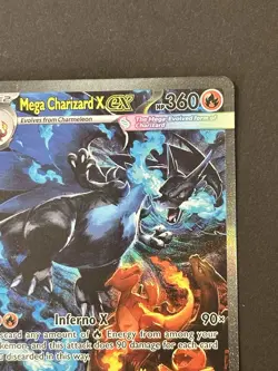 Mega Charizard X Ex 125/094 Phantasmal Flames Special Illustration Rare Pokemon - Image 3