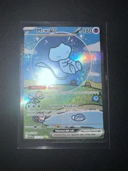 Mew EX 232/091 Sir Bubble Mew Paldean Fates SV Pokemon TCG Holo Full Art - Image 1