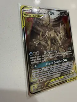 Arceus & Dialga & Palkia GX TAG TEAM Full Art Holo Secret Rare 221/236 - Image 2