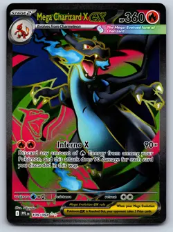 Mega Charizard X ex 109 Ultra Rare Phantasmal Flames Near Mint - Image 1