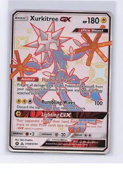 Xurkitree GX SV58/SV94 Shiny GX Rare Hidden Fates Shiny Vault Pokemon Near Mint - Image 1