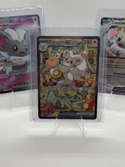 Pokemon Cinccino ex 119/086 Full Evolution Mega Evolution Chaos Rising SIR NM/M - Image 1
