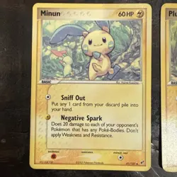 Pokemon Minun And Plusle Lot LP Condition 1 holo 4 Regular Set - Image 5