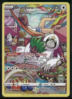 Pokemon Oranguru Ultra Rare TG12/TG30 SWSH09 Brilliant Stars Trainer Gallery LP - Image 1