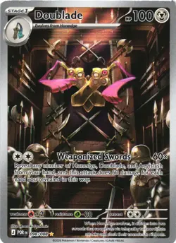 DOUBLADE 098/088 HOLO ILLUSTRATION RARE PERFECT ORDER POKEMON HOLO NEAR MINT - Image 2