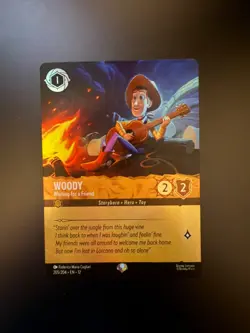 Disney Lorcana Wilds Unknown Woody Waiting for a Friend 205/204 Epic Foil - Image 1