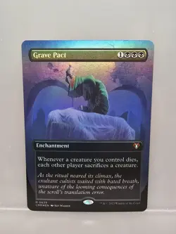 MTG Grave Pact - Commander Masters #639 - Borderless Foil - NM Rare - Image 1