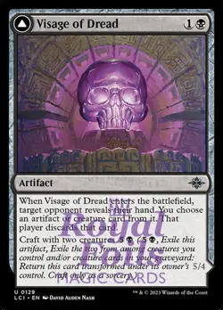 Visage of Dread / Dread Osseosaur 4x FOIL Lost Caverns of Ixalan MTG Uncommon MT - Image 1