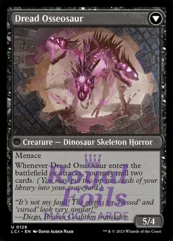 Visage of Dread / Dread Osseosaur 4x FOIL Lost Caverns of Ixalan MTG Uncommon MT - Image 2