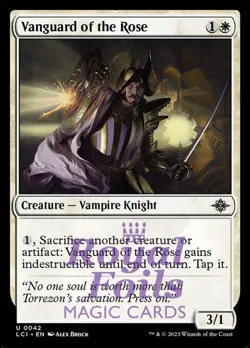 Vanguard of the Rose 4x FOIL Lost Caverns of Ixalan MTG LCI Uncommon MINT white - Image 1