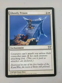 Magic the Gathering Ghostly Prison The List 10/306 NM MTG - Image 1