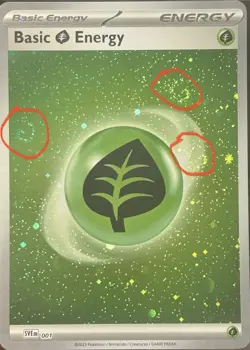 2023 Pokemon 151 Grass Energy Holo SVE001 Galaxy Cosmo Foil 3 Swirls NM - Image 1