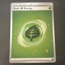 2023 Pokemon 151 Grass Energy Holo SVE001 Galaxy Cosmo Foil 3 Swirls NM - Image 2