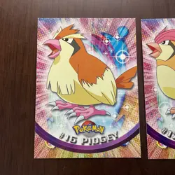 Pidgey #16, Pidgeotto #17 - Vintage 1999 Topps Pokemon TV Animation Card Lot - Image 2