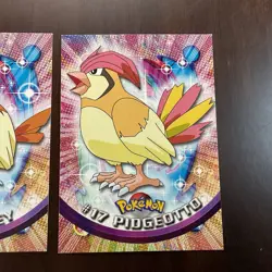 Pidgey #16, Pidgeotto #17 - Vintage 1999 Topps Pokemon TV Animation Card Lot - Image 3