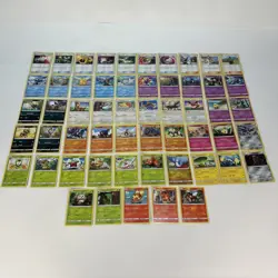 Pokemon Sun & Moon Bulk Bundle Collection 55 Cards 1 Rare 21 Uncommon No Doubles - Image 1