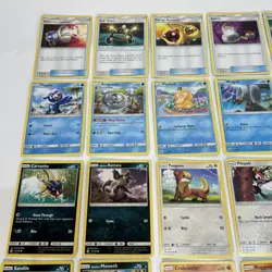 Pokemon Sun & Moon Bulk Bundle Collection 55 Cards 1 Rare 21 Uncommon No Doubles - Image 2
