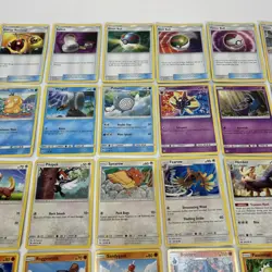 Pokemon Sun & Moon Bulk Bundle Collection 55 Cards 1 Rare 21 Uncommon No Doubles - Image 3