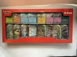 Pokemon TCG: Scarlet & Violet Prismatic Evolutions 8 Pack Mini Tin Set (Costco) - Image 3