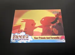 2000 TOPPS Pokemon Movie Pikachu's Vacation #59 New Friends and Farewells Holo - Image 1