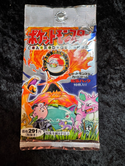 Pokemon Japanese Base Set Booster Pack Vintage TCG 1996 Factory-Sealed - Image 1