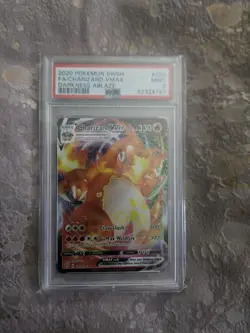 PSA 9 Mint Charizard VMAX 020/189 Darkness Ablaze Holo Full Art Pokemon TCG RARE - Image 1