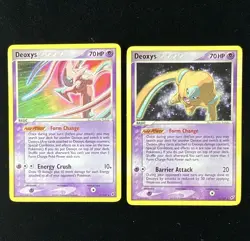 Pokemon TCG EX Deoxys Deoxys 17/107 & 18/107 Lot 2 2005 Form Change - Image 1