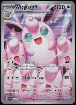 Wigglytuff 105/094 Illustration Rare Phantasmal Flames Pokemon Holo Near Mint - Image 1
