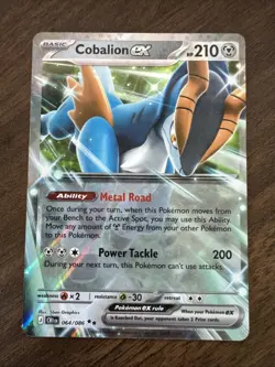 Pokemon Cobalion ex 064/086 Me04: Chaos Rising Double Rare Holo - Image 1