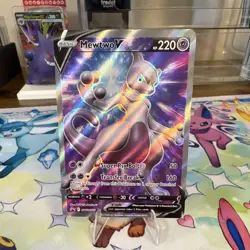 Pokemon TCG Mewtwo V SWSH229 Sword & Shield Promo Cards Full Art Holo 220HP - Image 1