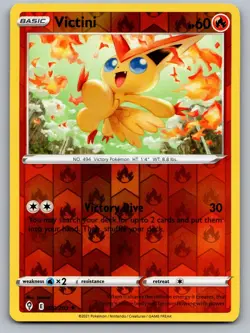 Victini 020/203 Holo Rare Evolving Skies Pokemon Reverse Holo Near Mint - Image 1