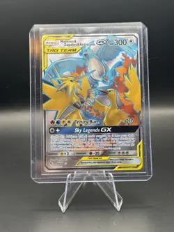 Pokemon TCG Moltres & Zapdos & Articuno GX 66/68 Hidden Fates Full Art Holo - Image 1