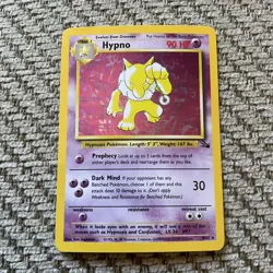 Hypno Holo Unlimited Fossil 8/62 Pokemon NM - Image 1