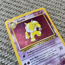 Hypno Holo Unlimited Fossil 8/62 Pokemon NM - Image 2
