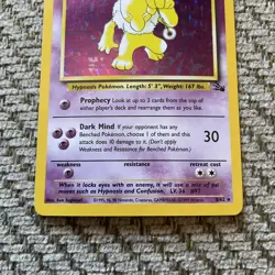 Hypno Holo Unlimited Fossil 8/62 Pokemon NM - Image 5