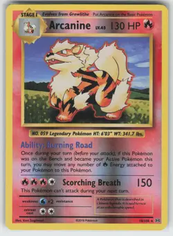 Arcanine Reverse Holo XY - Evolutions 18/108 Rare NM Pokemon - Image 1