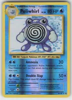 Poliwhirl Reverse Holo XY - Evolutions 24/108 Uncommon NM Pokemon - Image 1