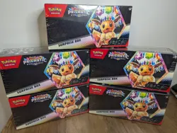 5 Available! Sealed Pokemon Scarlet & Violet Prismatic Evolutions Surprise Box - Image 1