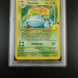 PSA 10 Venusaur 15/102 Pokemon Celebrations Classic Collection Holo Graded Card - Image 3