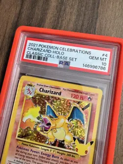 2021 POKEMON CELEBRATIONS CLASSIC COLLECTION 4 CHARIZARD-HOLO PSA 10 ✅ GLOBAL 📦 - Image 5